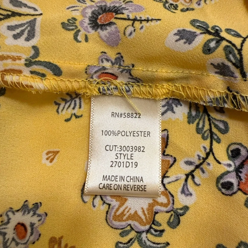 Max studio Floral Yellow Women's Skirt